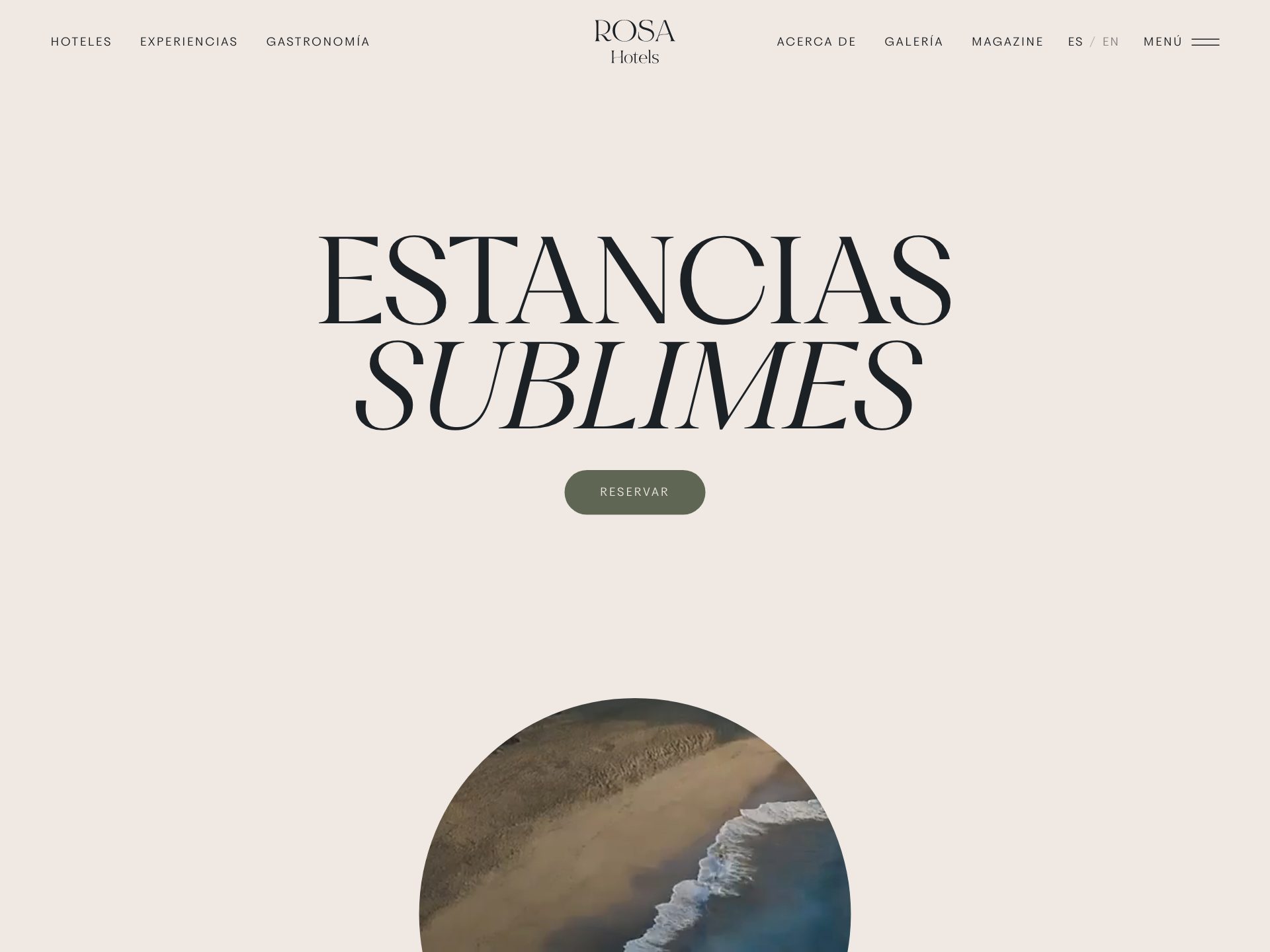 Rosa Hotels, a website we built